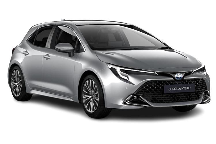 toyota corolla hatchback 1.8 hybrid excel 5dr cvt [panoramic roof] front view