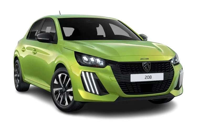 peugeot 208 hatchback 100kw active 50kwh 5dr auto front view