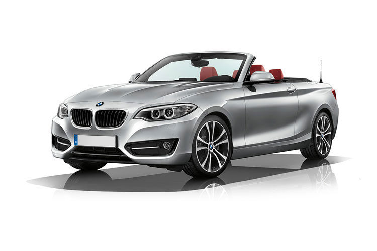 bmw 2 series convertible 220i m sport 2dr step auto front view