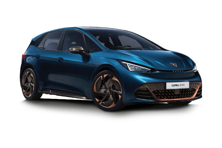 cupra born hatchback 169kw e-boost v2 58kwh 5dr auto front view