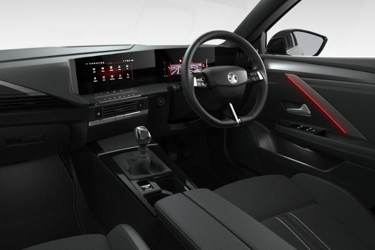 vauxhall astra hatchback 1.2 turbo design 5dr inside view