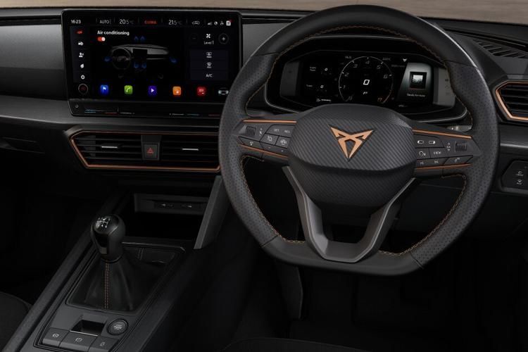 cupra leon hatchback 1.5 etsi v1 design edition 5dr dsg inside view
