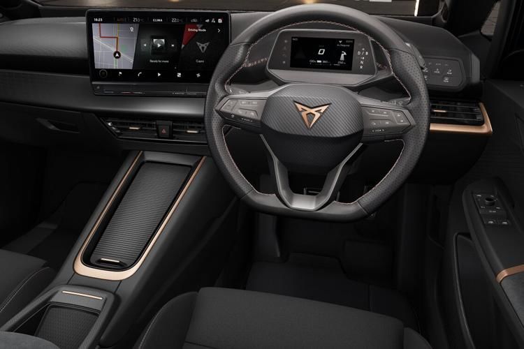 cupra born hatchback 169kw e-boost v3 58kwh 5dr auto inside view