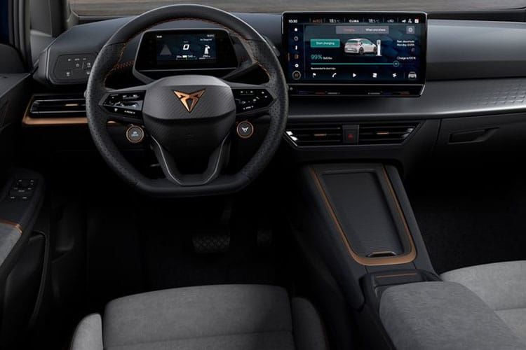 cupra born hatchback 169kw e-boost v3 77kwh 5dr auto inside view