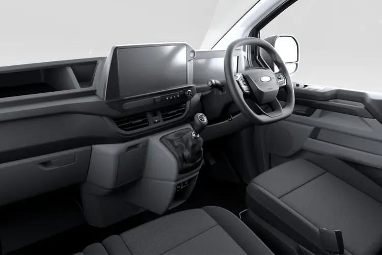 ford transit 135kw 68kwh h2 leader van auto inside view